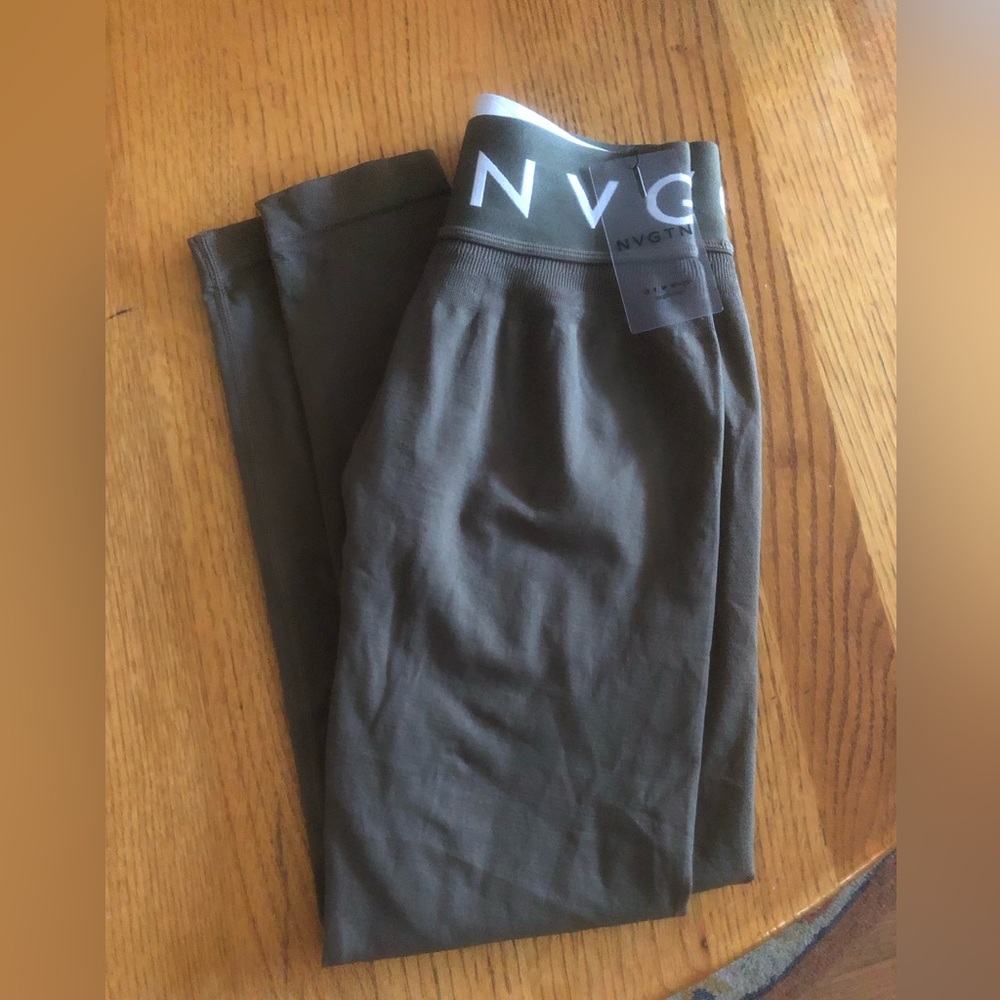 Sports Seamless Leggings Olive size M